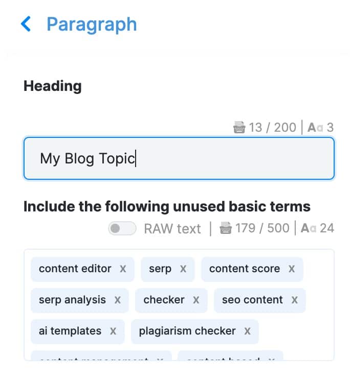 NeuronWriter AI Template