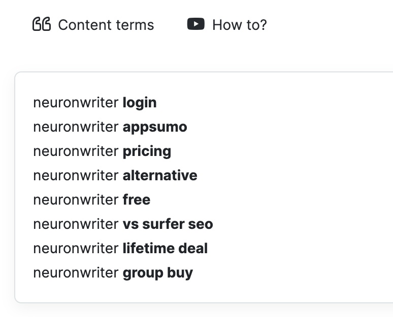 Neuronwriter keyword research