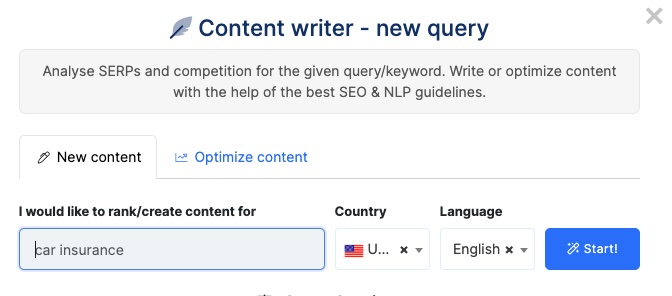 NeuronWriter Query Keyword Research