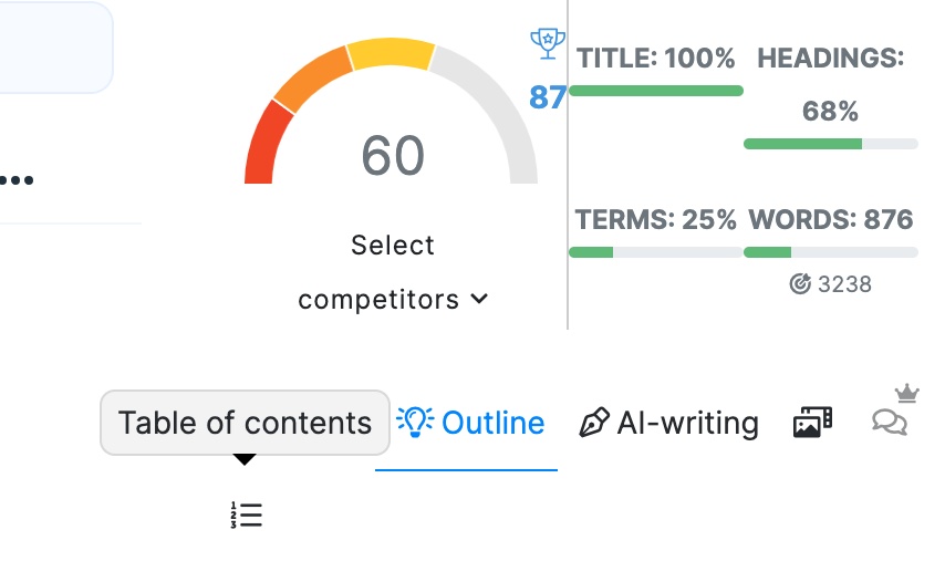 NeuronWriter AI Outline Builder