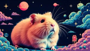 Lora hamster cowboy in space