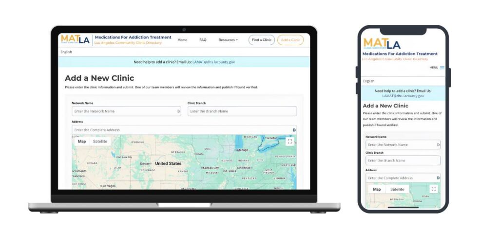 MATLA Website - Add a New Clinic
