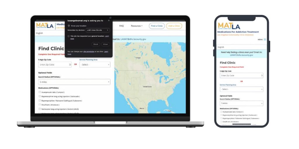MATLA Website Location Detection