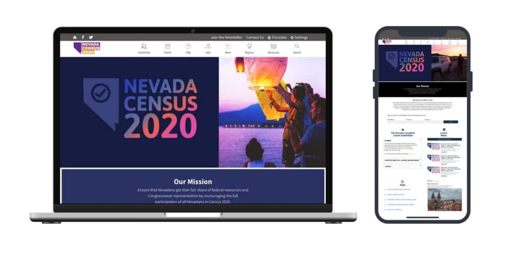 Nevada 2020 Census Homepage v1