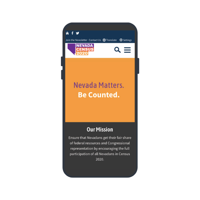 Nevada 2020 Census Mobile Screenshot